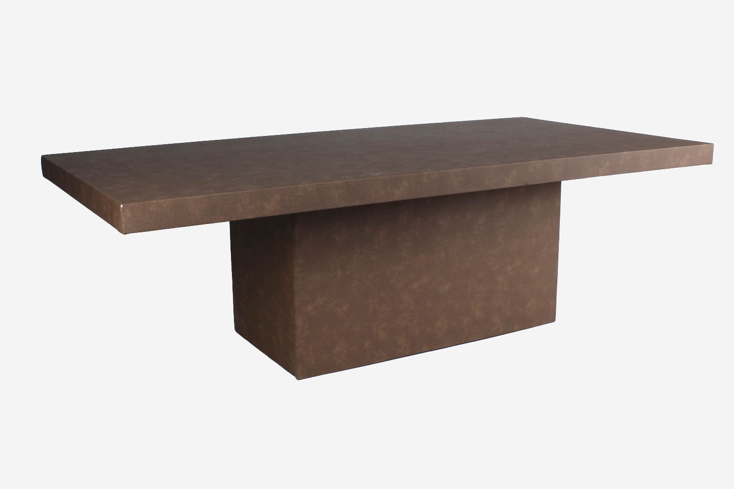 Mccormick Dining Table, Brown V. Leather - 4' X 8'