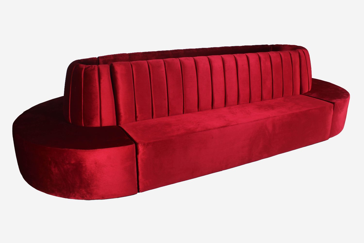 Panton 360 Sofa - Red Velvet - 14ft